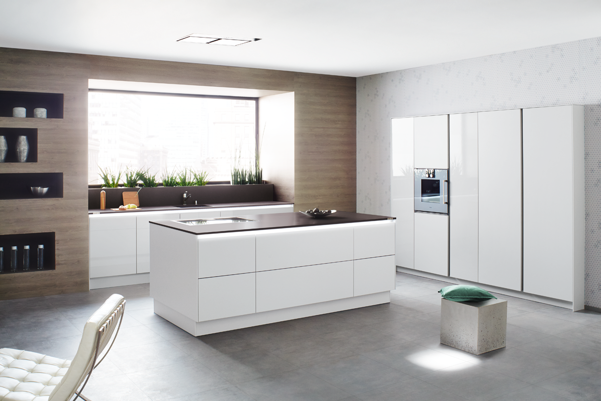 The Blackline Kitchen Ballerina Küchen Find Your Dream Purist Perfection Thanks To The New Blackline Units A Combination Of Gl And Xl With Tip On In Base Unit Area Full Length Doors Tall
